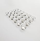 YEMCHI 24 Pack 1.2" Clear Diamond Crystal Knobs