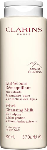 Clarins Velvet Cleansing Milk 200ml Gentle Hydrating Makeup Remover view 1