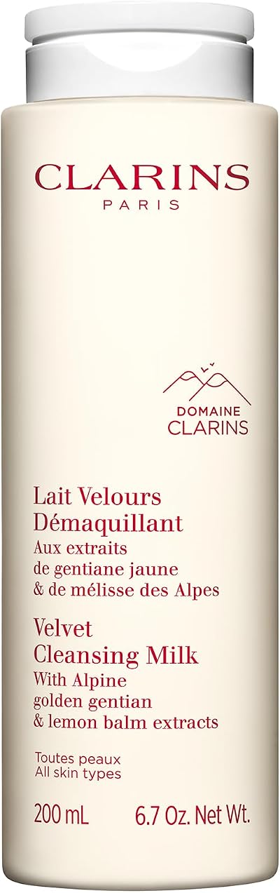 Clarins Velvet Cleansing Milk 200ml Gentle Hydrating Makeup Remover