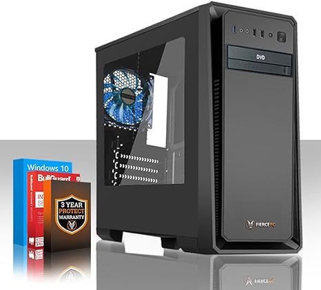 Fierce Phoenix Gaming PC – Rápido 4 x 3.4 GHz Quad-Core AMD ryzen 3 1200, 2TB