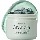 Arencia Glow Hyssop Overnight Face Mask Serum - hydrating & Anti-Aging Serum for younger looking Korean Glass Skin, Vitamin A, C, E, Niacinamide, Peptide