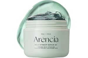 Arencia Glow Hyssop Overnight Face Mask Serum - hydrating & Anti-Aging Serum for younger looking Korean Glass Skin, Vitamin A, C, E, Niacinamide, Peptide