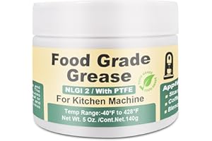BTAS Food Grade Grease for Kitchenaid Stand Mixer, Sanitary Lubricant for Blenders, Coffee Machines, NSF-H1 Accredited 5oz