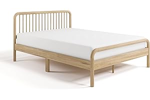 Storkcraft Next Porto Full Bed (Natural) – GREENGUARD Gold Certified, Sleek and Elegant Design, Easy to Assemble, Easy-to-Mat