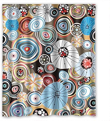 Comeciti Width X Height / 60 X 72 Inches / W H 150 By 180 Cm Flower Shower Curtains Polyester Fabric Ornament And Gift To Mother Lover Hotel Girls Custom. Dries Quickly