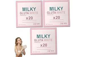 3-Pack Milky Gluta White Soap 20x Glutathione & Honey Whitening Soap Gentle Nourishing Cleansing Bar Moisturizing Body Wash f