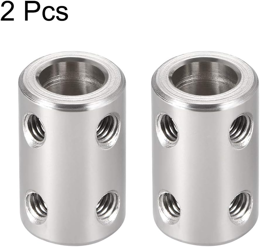 sourcing map 8mm to 8mm Bore Rigid Coupling Set Screw L22XD14 Stainless Steel,Shaft Coupler Connector for 3D Printers - Image 3