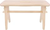 Creative Deco Unpainted Wooden Foot Step Stool Chair 38x19x21cm Pinewood view 7