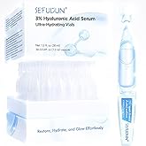 Hyaluronic Acid Tubes | Hyaluronic Acid Serum for Face | Ultra Hydrating 3% | Anti-Aging, Smoother Skin, Sensitive Skin Care | 30 Single-Use Vials