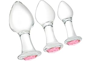 Crystal Anal Plug Bum Plugs Jewelry Anal Trainer Toys Glass Massage Butt Plug Large Medium Small Anal Stimulation Sex Toy for