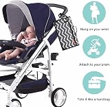 Lekebaby Portable Nappy Changing Mat Travel with Wipe-Pocket Head Cushion White view 5