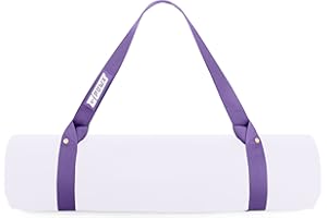 PowX Yoga Strap for Carrying Mat – Yoga Mat Straps for Carrying Your Mat Anywhere & Using as a Stretching Strap, 1.5x63''