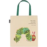 The Very Hungry Caterpillar Bilingual Tote Bag with Inner Pocket - World of Eric Carle Gift for Book Lovers