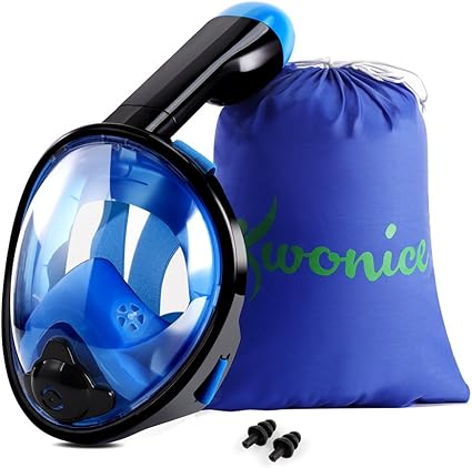 Download Amazon Com Wonice Snorkel Mask Full Face For Adults And Kids Dry Top System Safe Breathing 180 Panoramic View Anti Fog Anti Leak With Camera Mount Snorkeling Swimming Mask Sports Outdoors PSD Mockup Templates