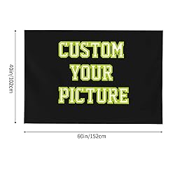 JINJUREN Custom Tapestry Upload Images Personalized