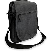 Everest Utility Bag with Tablet Pocket, Charcoal, One Size