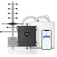 Home Cell Phone Signal Booster for Canada - Supports Band 4 Band 5 | Up to 4,500 Sq Ft | Boost 5G 4G LTE Signal | 65dB Cellul
