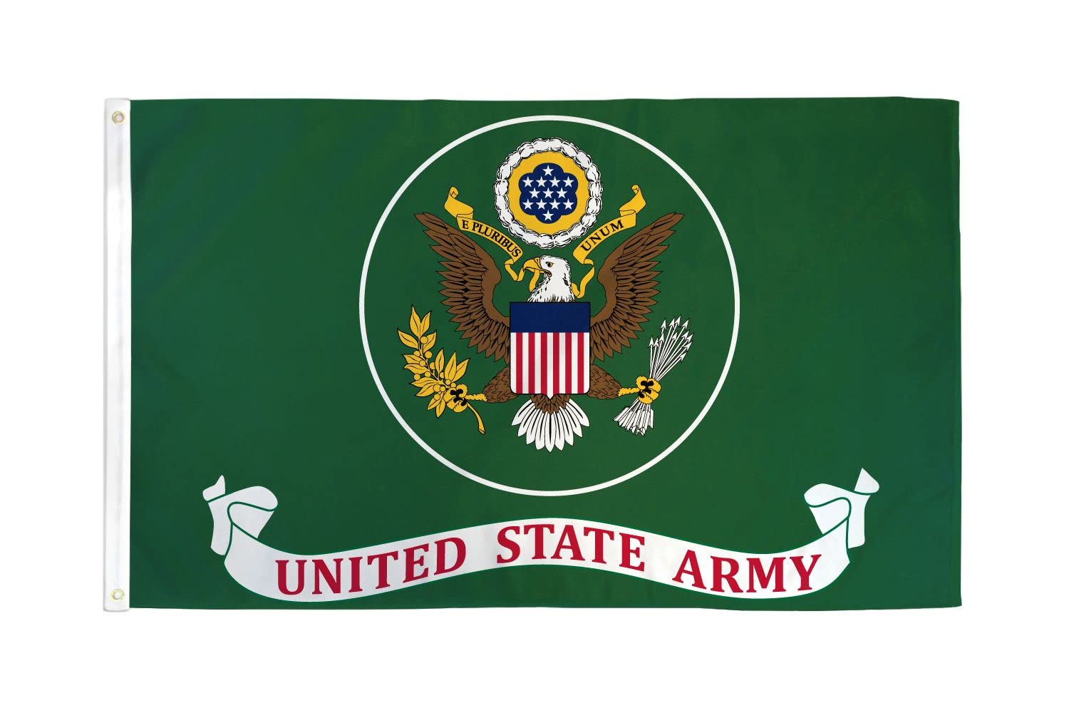 AZ FLAG - United States Army Green Flag - 3x5 Ft - 100D Polyester Us Army Banner with Two Metal Grommets - Fade Resistant - Vivid Colors - 3' x 5' Feet - 150x90 Cm