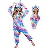 CHETOSHO Unicorn Hooded Onesie Girls Halloween One Piece Kids Costume