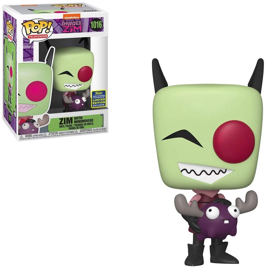 Funko 48574 Pop! Television: Invader Zim - Zim with Minimoose (SDCC 2020 Exclusive) #1016