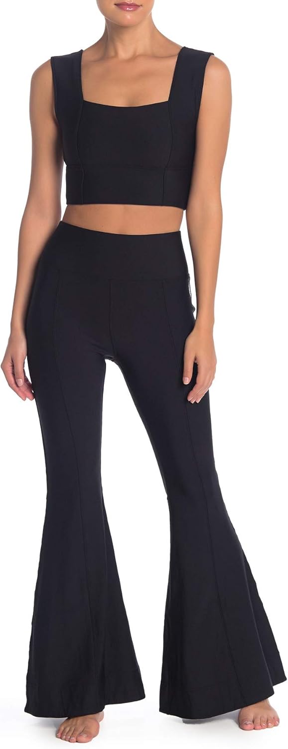 Fp Movement Free People Women S High Kick Sports Bra Flare Pants 2 Piece Set At Amazon Women S Clothing Store