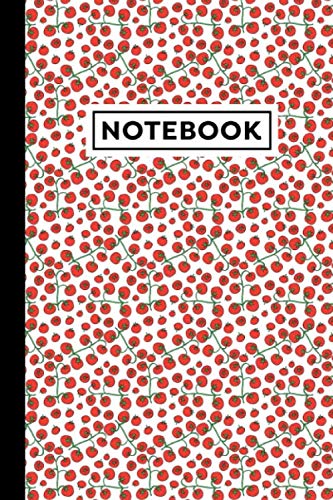 Notebook: Cherry Tomato Notebook - Cherry Tomato Themed Gift For Tomato Lovers And Cherry Tomato Lovers - Cherry Tomato Journal - 6 x 9 in - 120 Blank Lined Pages With Cherry Tomato Themed Borders