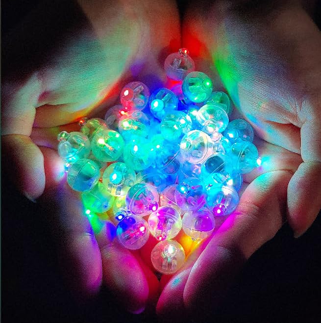 Photo 1 of 200Pcs Mini LED Ballon Lights Long Standby Time Waterproof Mini Light,Round Ball Lamp for Latex Balloon Paper Lantern Party Wedding Festival Christmas Halloween Decorative (Color)