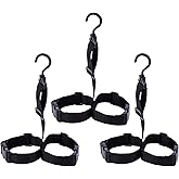 BASSDASH 3 Pack Fishing Wader Boot Hanger Adjustable Strap for Storage Drying