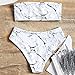 MZEAZRK Women’s Two Piece Swimsuit Strapless Floral Print Bralette Bandeau Bikini Set Bathing Suits Swimwear Beach Suits