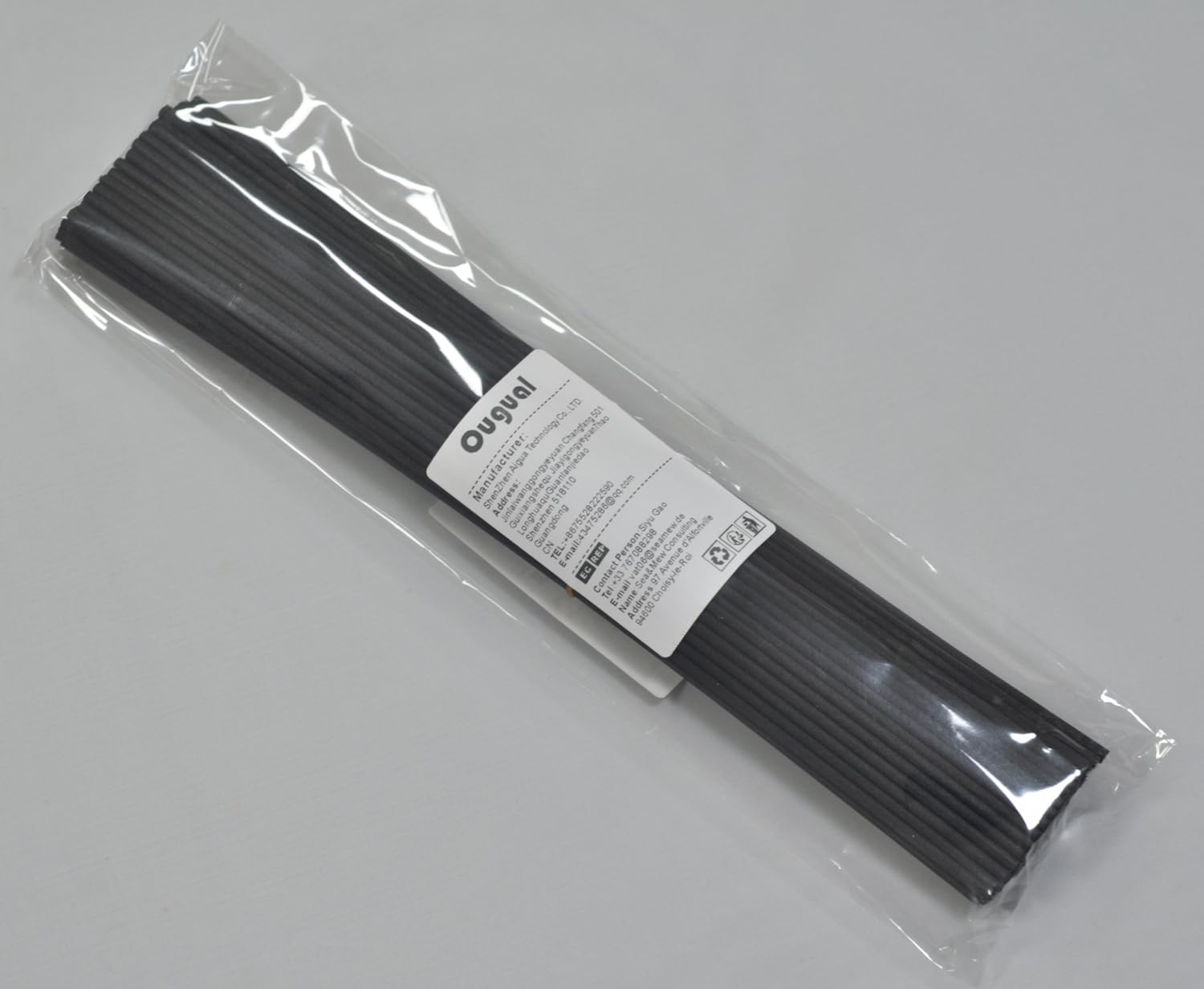 100 Pieces Fiber Diffuser Replacement Sticks For Aroma Fragrance (32cm x 3mm, Black)