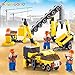 Engineering Construction Building Blocks, Newisland 393PCS Building Set with 8 Unit Vehicles Toys Bricks