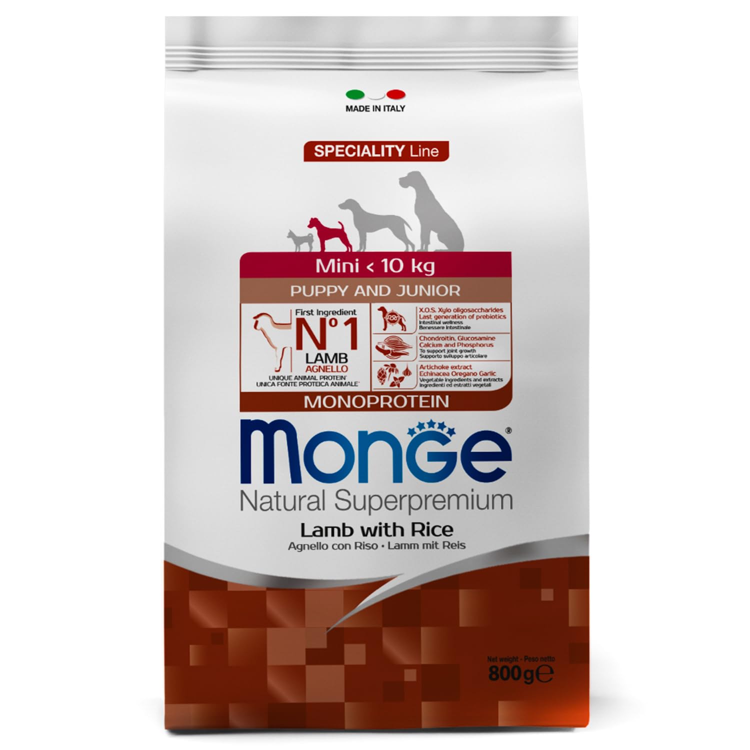 Monge Premium Adult Mini agnello-riso 800 g