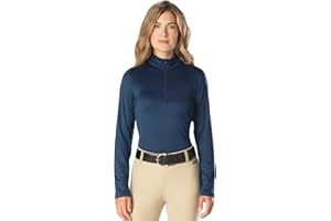 Kerrits Women's Ice Fil Lite Long Sleeve Shirt – Cooling Sun Protection Shirt for Horse Riding, Golf, Hiking