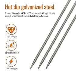 5/8” Grounding Rod,32" Long Hot Dip Galvanized