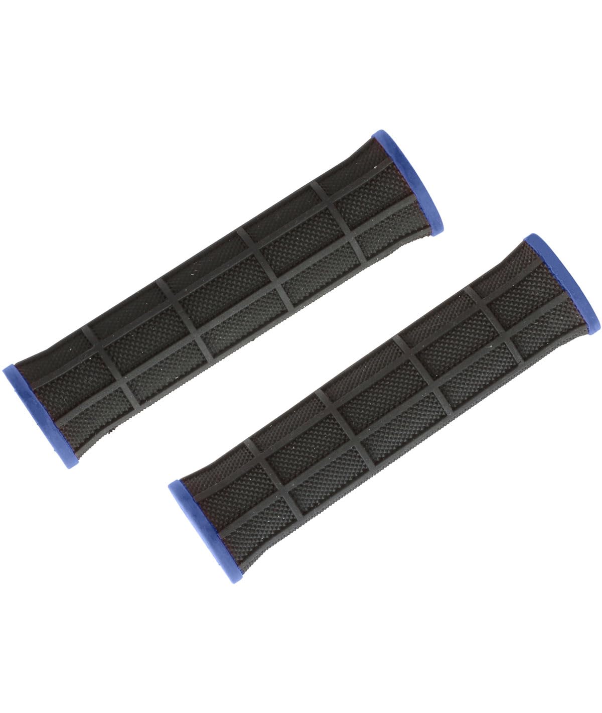 Eleven Pair MTB Grips with Black/Blue Caps