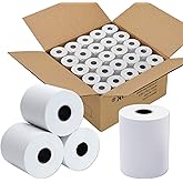 Immuson 2 1/4 x 50 Thermal Paper Receipt Rolls 2.25 x 50 ft Receipt Paper POS Cash Register Fits Credit Card Terminals Verifone (50 Rolls)