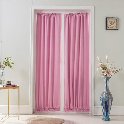 1pc Elegant Roll Up Lined Blackout Window Curtain French Door New