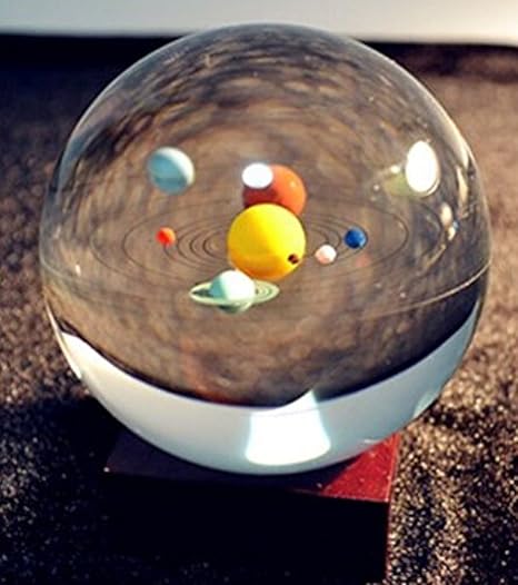 Kimo Mini Solar System 80mm 3 In Crystal Ball With A Stand