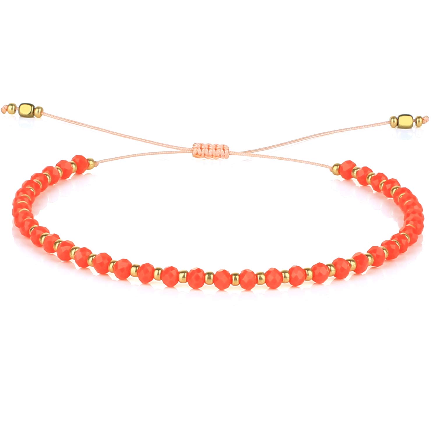 C·QUAN CHI Crystal Bracelet Gold Seed Bead Bracelet Women Miyiki Bracelet Boho Friendship Bracelet Gift- 7H