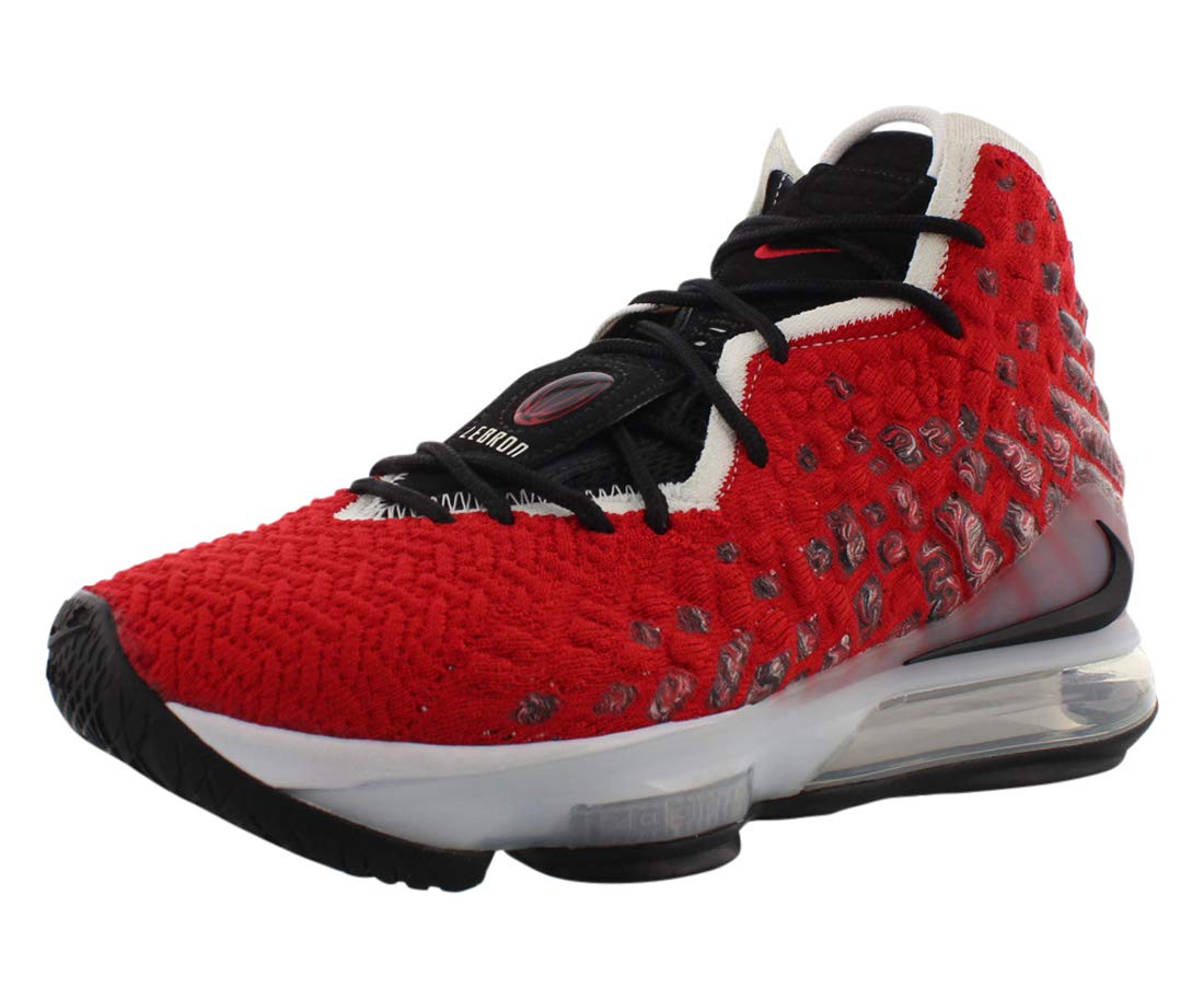 nike lebron 17 university red men's basketball shoe