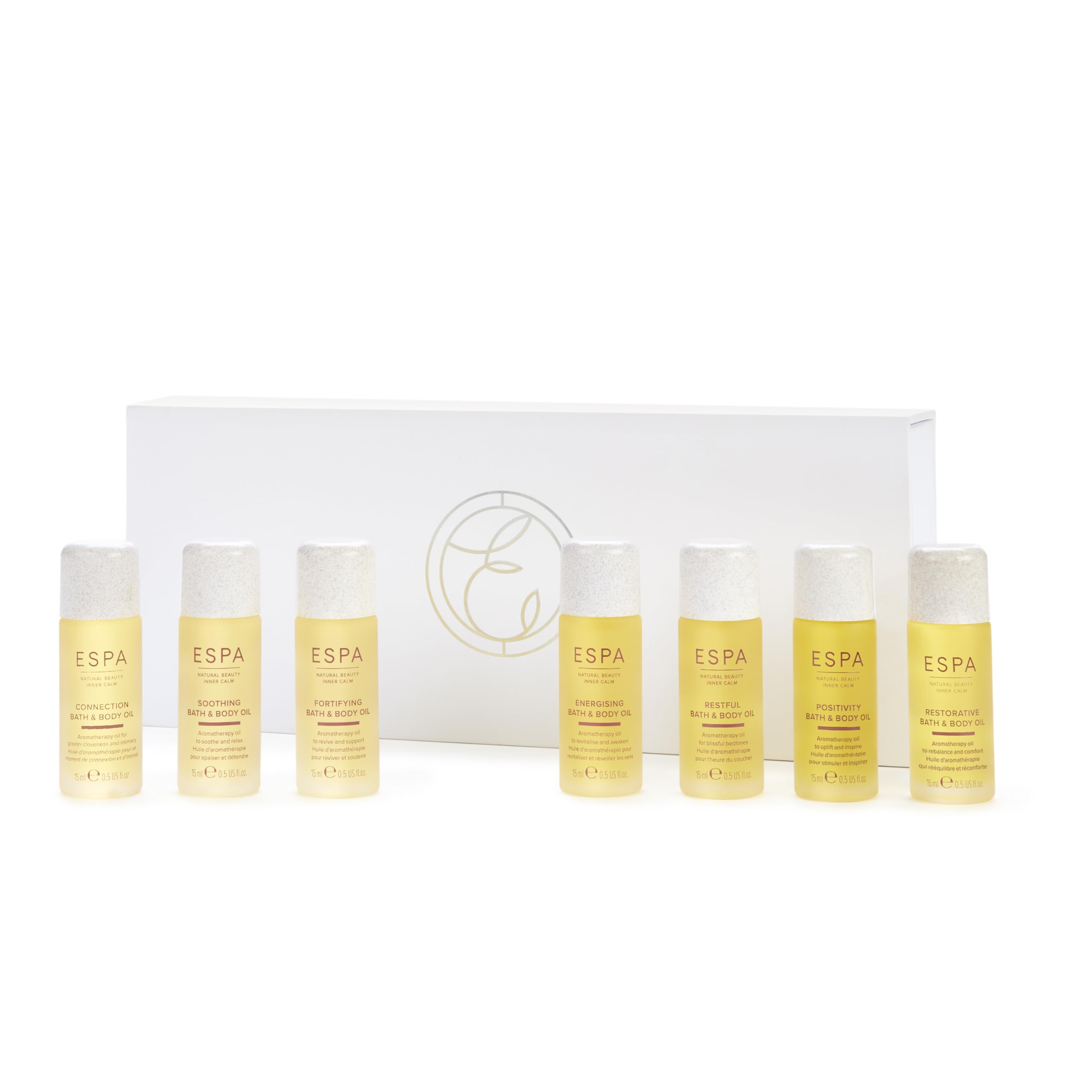 ESPA | Signature Blends Aromatherapy Bath & Body Oil Collection | Includes 7 Pure Essential Oil Blends | Aromatherapy Oils to Complement Ever-Changing Emotions
