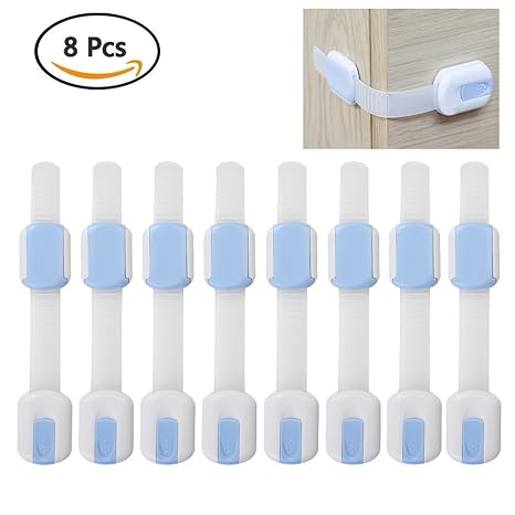 BUYGOO 8 Piezas Bloqueo de Seguridad para Bebés Ajustables Cierre ...