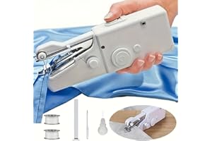 Handheld Sewing Machine, Quick Sew Mini Electric Sewing Machine DIY Fabric Clothes Repair Kit for Beginners, Adults, DIY, Hom