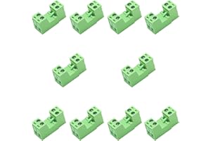 Jienk 10Set 2-Pin 300V 8A KF2EDGK 3.5mm Pitch Screw Terminal Block Pluggable Connector for 28-16AWG