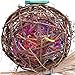 Kassbest Bird Parrot Chewing Toys,Natural Rattan Ball Shredder Toy Cage Foraging Shredder Toy and Bird Beak Grinding Stone Lava Block Calcium Supplement for Budgie Lovebirds Conures Parakeet 2 Packthumb 4
