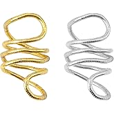 Oubaka Bendable Snake Necklace for Women, Flexible Adjustable Snake Bracelet Adjustable Punk Snakes Choker Flexible Random Shape Cool Snakes Chain for Women Halloween Jewelry Gift