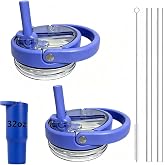 HYVENORE 2 Pack 32 oz Sport Tumbler Flip Straw Lid Replacement Fit for HydroJug Sport Stainless Steel,Reusable Leakproof Tumbler Cover for Cup Accessories