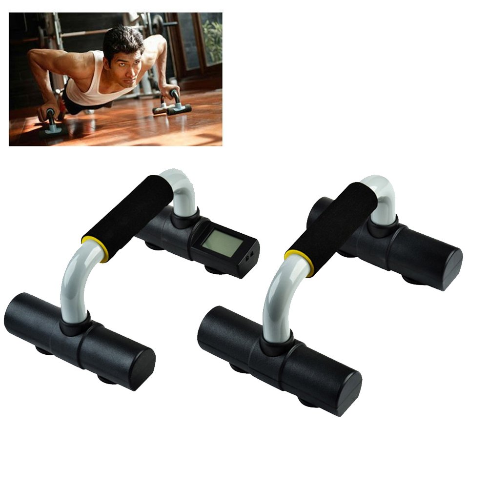 High Tactical Perfect Push Up Bars, Pushup Handles with Sponge Grip, Rep Counter + Non-Slip Floor Exercise Push Up Bar for Men Women, Home Gym Workout Equipment for Calisthenics and Upper Body Exercises