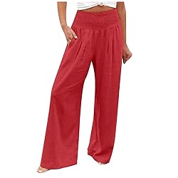 SHAOBGE Women's Casual Wide Leg Palazzo Pants High