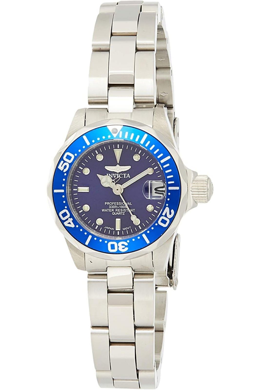 Invicta Pro Diver 9177 Women's Watch - Waterproof - Analogue - Quartz Movement - stainless steel with blue dial - 24mm — image 1